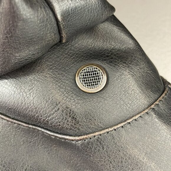 Levi's Faux Leather Distressed Aviator Jacket Pockets Vent Brown Size X Large XL - Picture 14 of 16